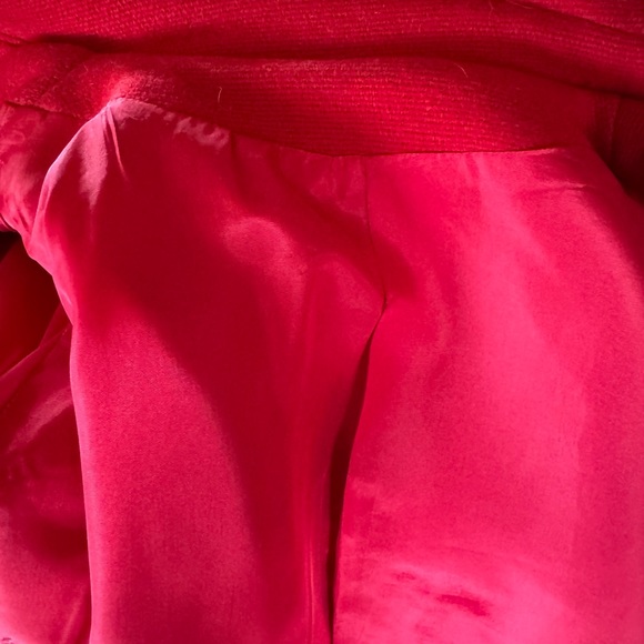 RED VINTAGE VIRGIN WOOL PANTSUIT - Picture 9 of 16